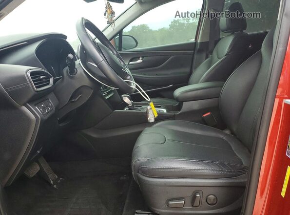 5NMS53AA4KH101581 2019 HYUNDAI SANTA Red Widok wnętrza z przodu