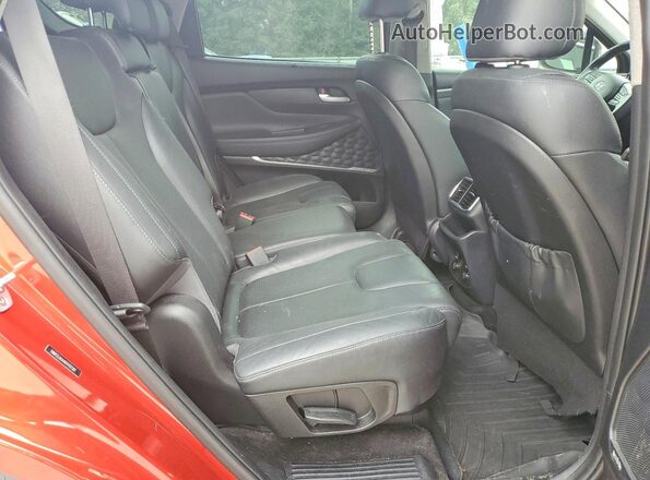5NMS53AA4KH101581 2019 HYUNDAI SANTA Red Widok wnętrza z tyłu