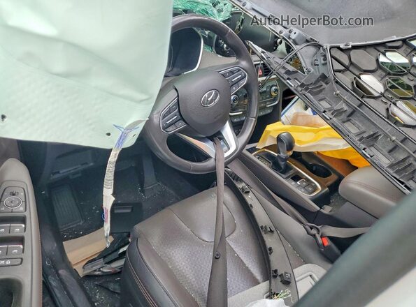 5NMS53AA4KH117344 2019 HYUNDAI SANTA White Widok deski rozdzielczej