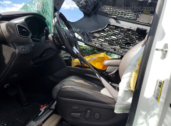 5NMS53AA4KH117344 2019 HYUNDAI SANTA White Widok wnętrza z przodu