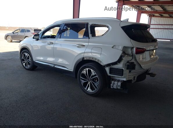 5NMS53AA4LH213752 2020 HYUNDAI SANTA FE White Հետևի ձախ