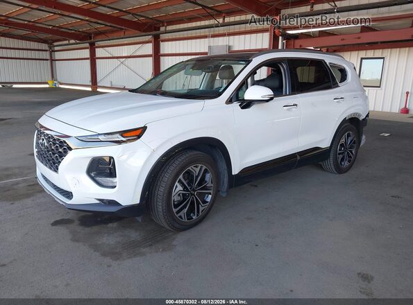 5NMS53AA4LH213752 2020 HYUNDAI SANTA FE White Առջևի ձախ երեք քառորդ տեսարան