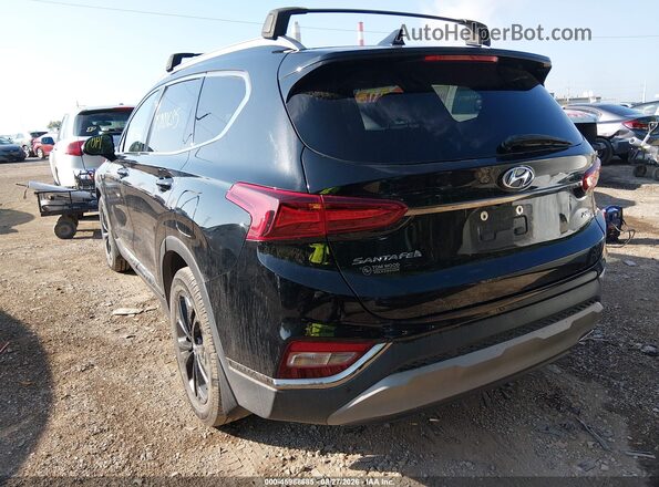 5NMS53AA5KH031024 2019 HYUNDAI SANTA FE Black Հետևի ձախ
