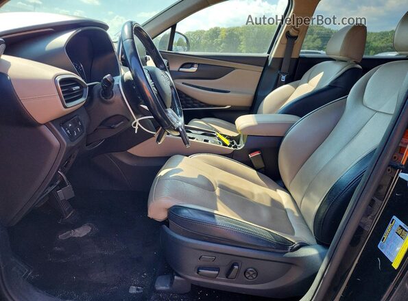 5NMS53AA5LH200914 2020 HYUNDAI SANTA Black Front interior view