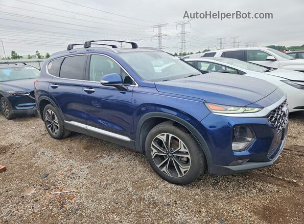 5NMS53AA6KH053324 2019 HYUNDAI SANTA FE Синий Вид спереди