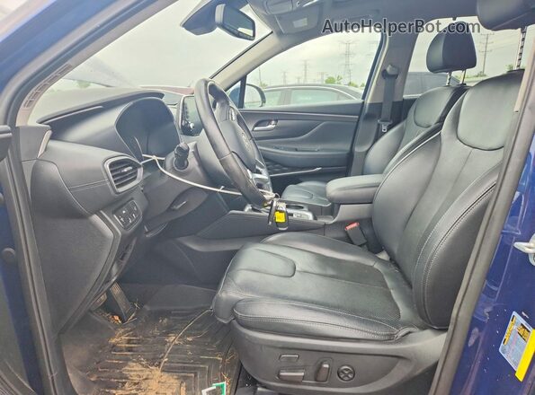 5NMS53AA6KH053324 2019 HYUNDAI SANTA FE Синий Вид панели приборов