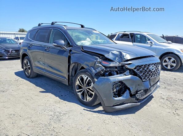 5NMS53AA6LH288615 2020 HYUNDAI SANTA Gray Delantero derecho