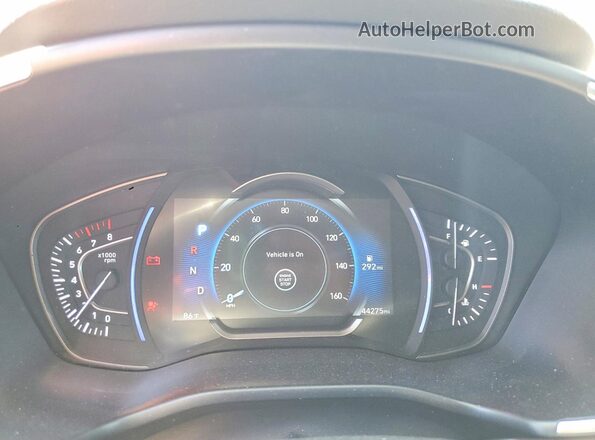 5NMS53AA6LH288615 2020 HYUNDAI SANTA Gray Vista del cuadro de instrumentos