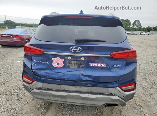 5NMS53AA7KH106399 2019 HYUNDAI SANTA Blue Հետևի տեսք