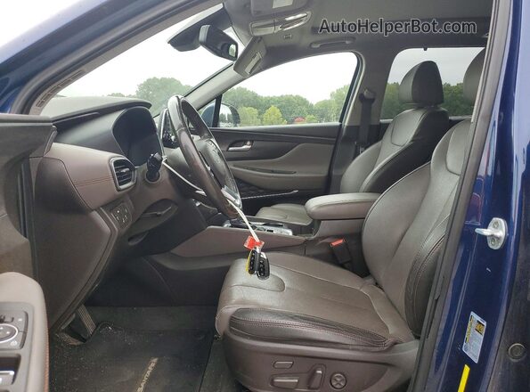 5NMS53AA7KH106399 2019 HYUNDAI SANTA Blue Սալոնի դիմացի տեսք