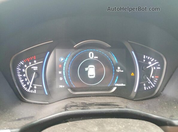 5NMS53AA7KH106399 2019 HYUNDAI SANTA Blue Սարքավորումների վահանակի տեսք
