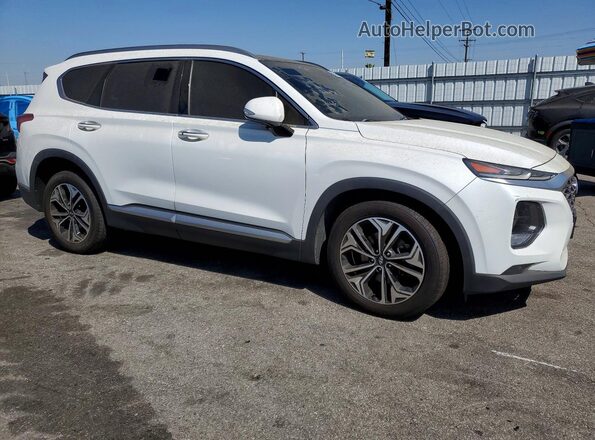 5NMS53AA9KH037330 2019 HYUNDAI SANTA Белый Передняя правая четверть