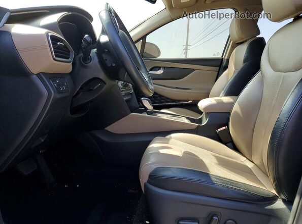 5NMS53AA9KH037330 2019 HYUNDAI SANTA Белый Вид салона спереди