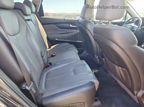 5NMS53AA9KH048781 2019 HYUNDAI SANTA Black უკანა სალონის ხედი