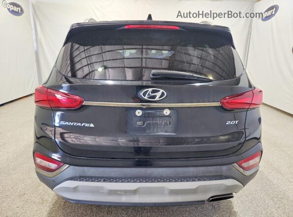 5NMS53AA9KH048781 2019 HYUNDAI SANTA Black უკანა ხედი