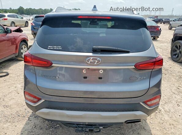 5NMS53AA9KH077116 2019 HYUNDAI SANTA Gray უკანა ხედი
