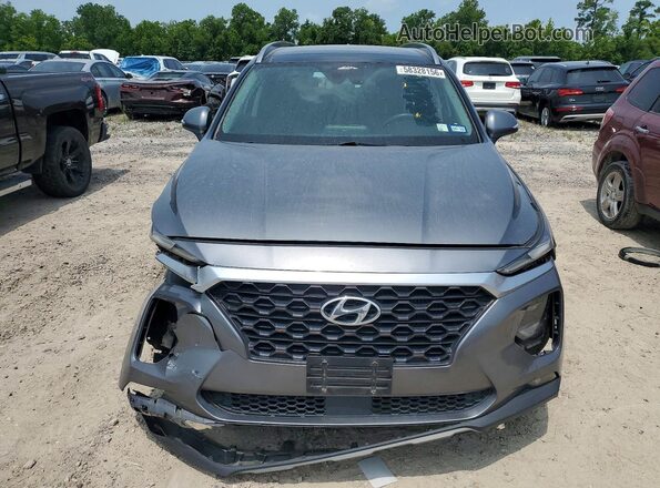 5NMS53AA9KH077116 2019 HYUNDAI SANTA Gray წინა ხედი