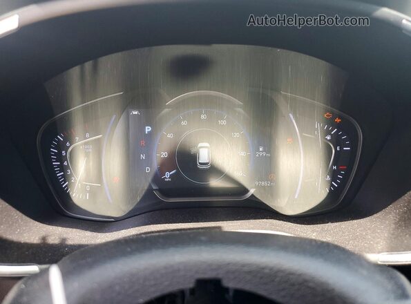 5NMS53AA9KH077116 2019 HYUNDAI SANTA Gray ხელსაწყოთა პანელის ხედი