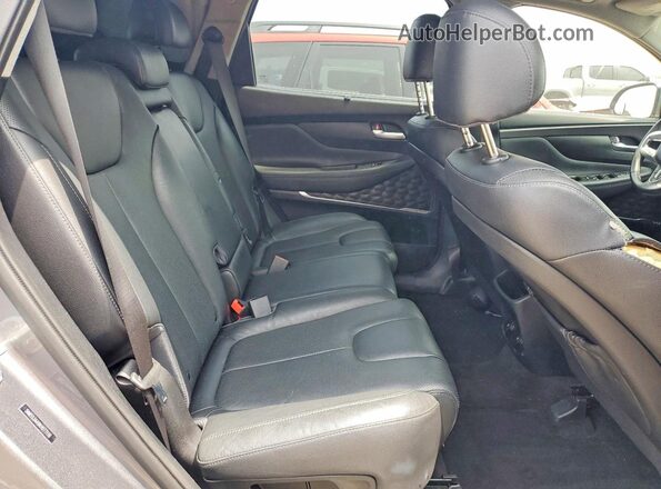 5NMS53AA9KH077116 2019 HYUNDAI SANTA Gray უკანა სალონის ხედი
