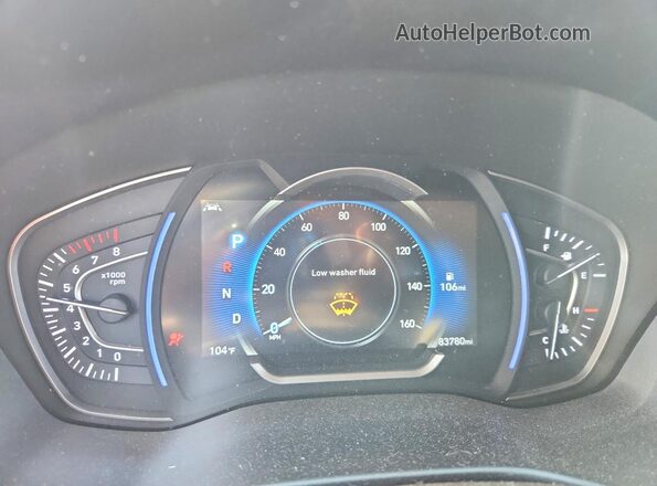 5NMS53AAXLH150320 2020 HYUNDAI SANTA White Սարքավորումների վահանակի տեսք