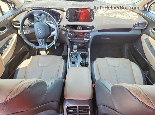 5NMS53AAXLH182555 2020 HYUNDAI SANTA White Dashboard view