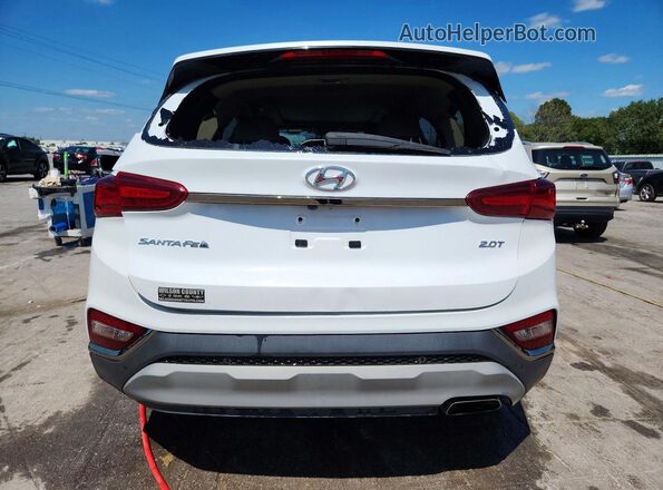 5NMS53AAXLH182555 2020 HYUNDAI SANTA White Rear view