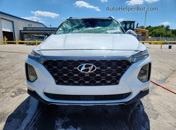5NMS53AAXLH182555 2020 HYUNDAI SANTA White Front view