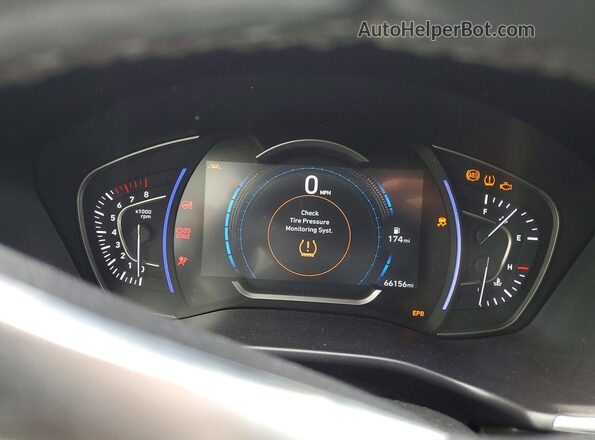 5NMS53AAXLH289539 2020 HYUNDAI SANTA Угольный Вид щитка приборов