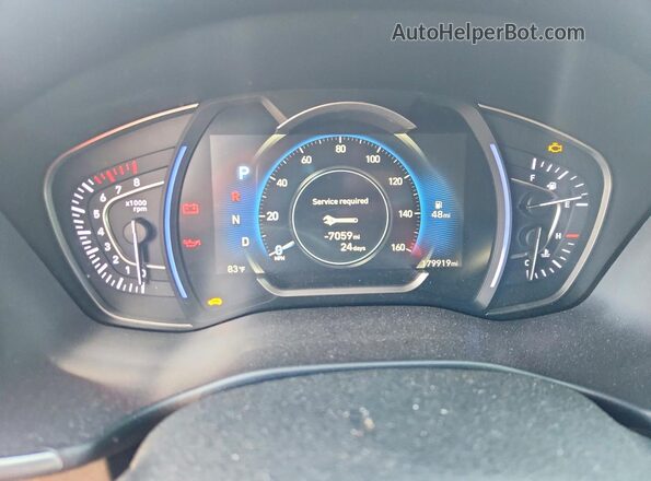 5NMS53AD0LH144519 2020 HYUNDAI SANTA Серый Вид щитка приборов