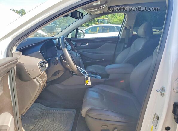 5NMS53AD2LH263303 2020 HYUNDAI SANTA White წინა სალონის ხედი