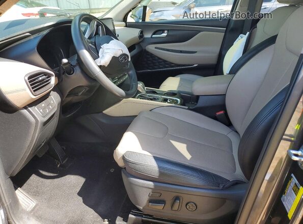 5NMS53AD5LH190699 2020 HYUNDAI SANTA Gray წინა სალონის ხედი