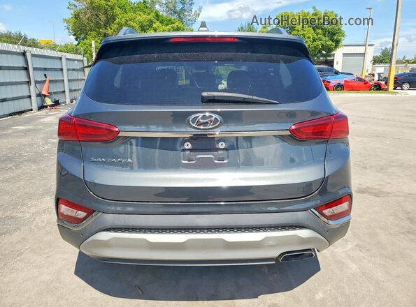 5NMS53AD6LH224813 2020 HYUNDAI SANTA Gray Rear view