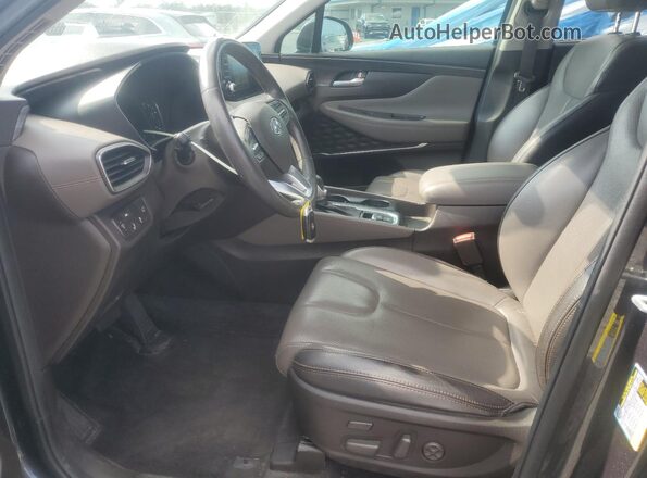 5NMS53AD6LH243412 2020 HYUNDAI SANTA Gray Widok wnętrza z przodu
