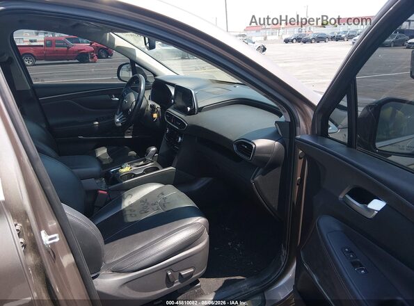 5NMS53AD6LH269380 2020 HYUNDAI SANTA FE Brown Widok wnętrza z przodu