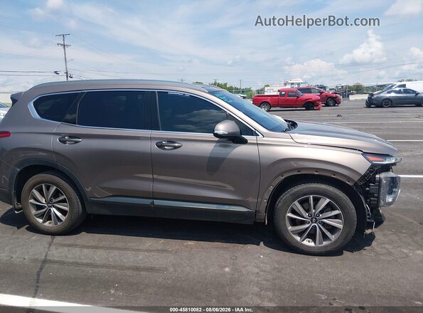 5NMS53AD6LH269380 2020 HYUNDAI SANTA FE Brown Widok wnętrza z tyłu