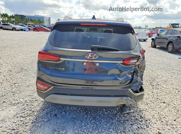 5NMS53AD8LH212775 2020 HYUNDAI SANTA Gray Вид ззаду