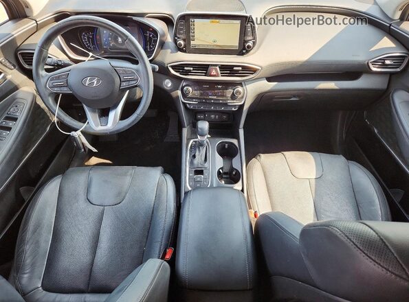5NMS53AD9LH150108 2020 HYUNDAI SANTA Gray Dashboard view