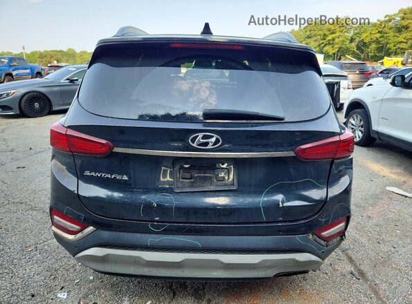 5NMS53ADXKH000359 2019 HYUNDAI SANTA Black უკანა ხედი