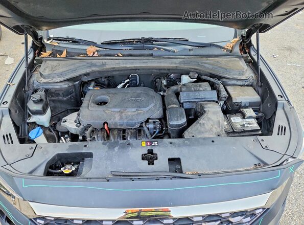 5NMS53ADXKH000359 2019 HYUNDAI SANTA Black უკანა სალონის ხედი