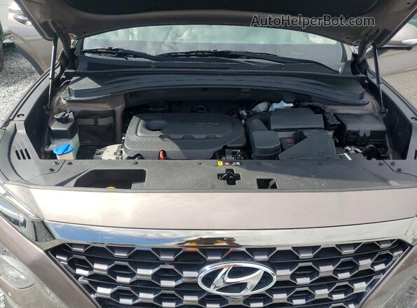 5NMS53ADXLH200255 2020 HYUNDAI SANTA Коричневый Вид подкапотного пространства