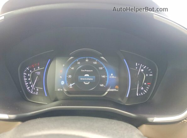 5NMS53ADXLH200255 2020 HYUNDAI SANTA Коричневый Вид щитка приборов