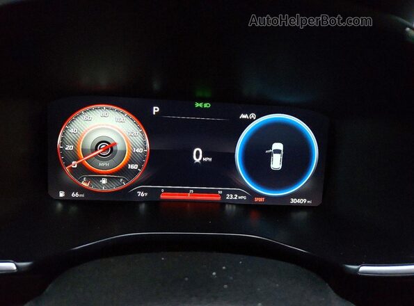 5NMS54AL7PH489081 2023 HYUNDAI SANTA Белый Вид щитка приборов