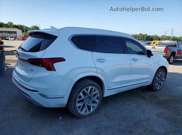 5NMS54AL8NH416685 2022 HYUNDAI SANTA White Задня права чверть