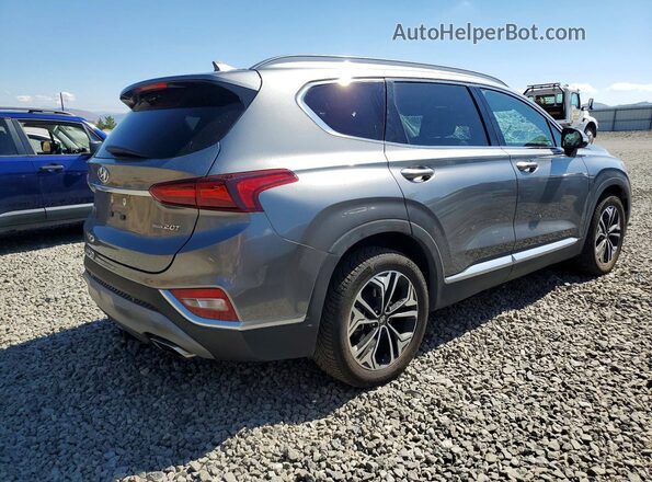 5NMS5CAA2KH042031 2019 HYUNDAI SANTA Charcoal Задня права чверть