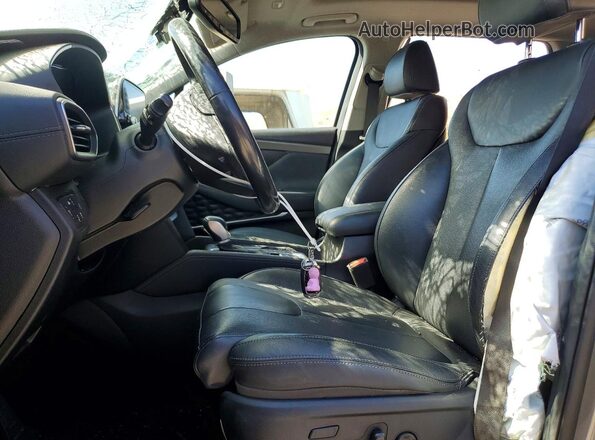 5NMS5CAA2KH042031 2019 HYUNDAI SANTA Charcoal Вид салону спереду