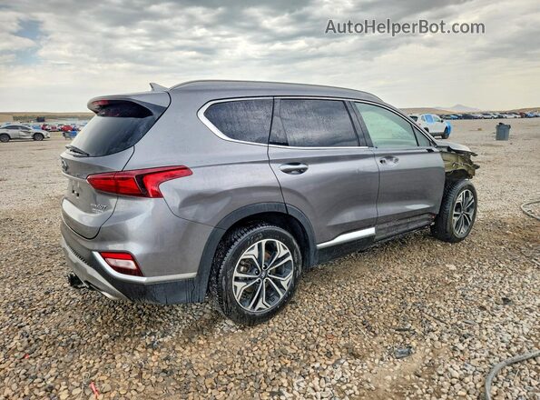 5NMS5CAA2KH059265 2019 HYUNDAI SANTA Gray Trasero derecho