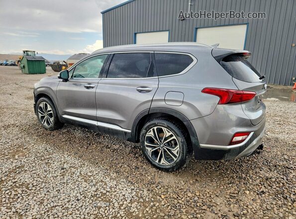 5NMS5CAA2KH059265 2019 HYUNDAI SANTA Gray Trasero izquierdo