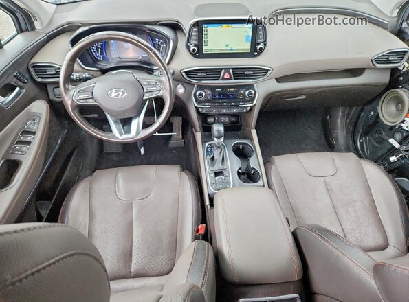 5NMS5CAA2KH059265 2019 HYUNDAI SANTA Gray Vista del salpicadero