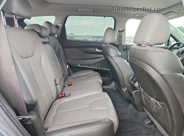 5NMS5CAA2KH059265 2019 HYUNDAI SANTA Gray Vista de los asientos traseros