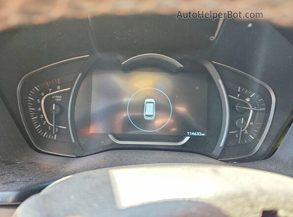 5NMS5CAA2LH275196 2020 HYUNDAI SANTA Blue Սարքավորումների վահանակի տեսք